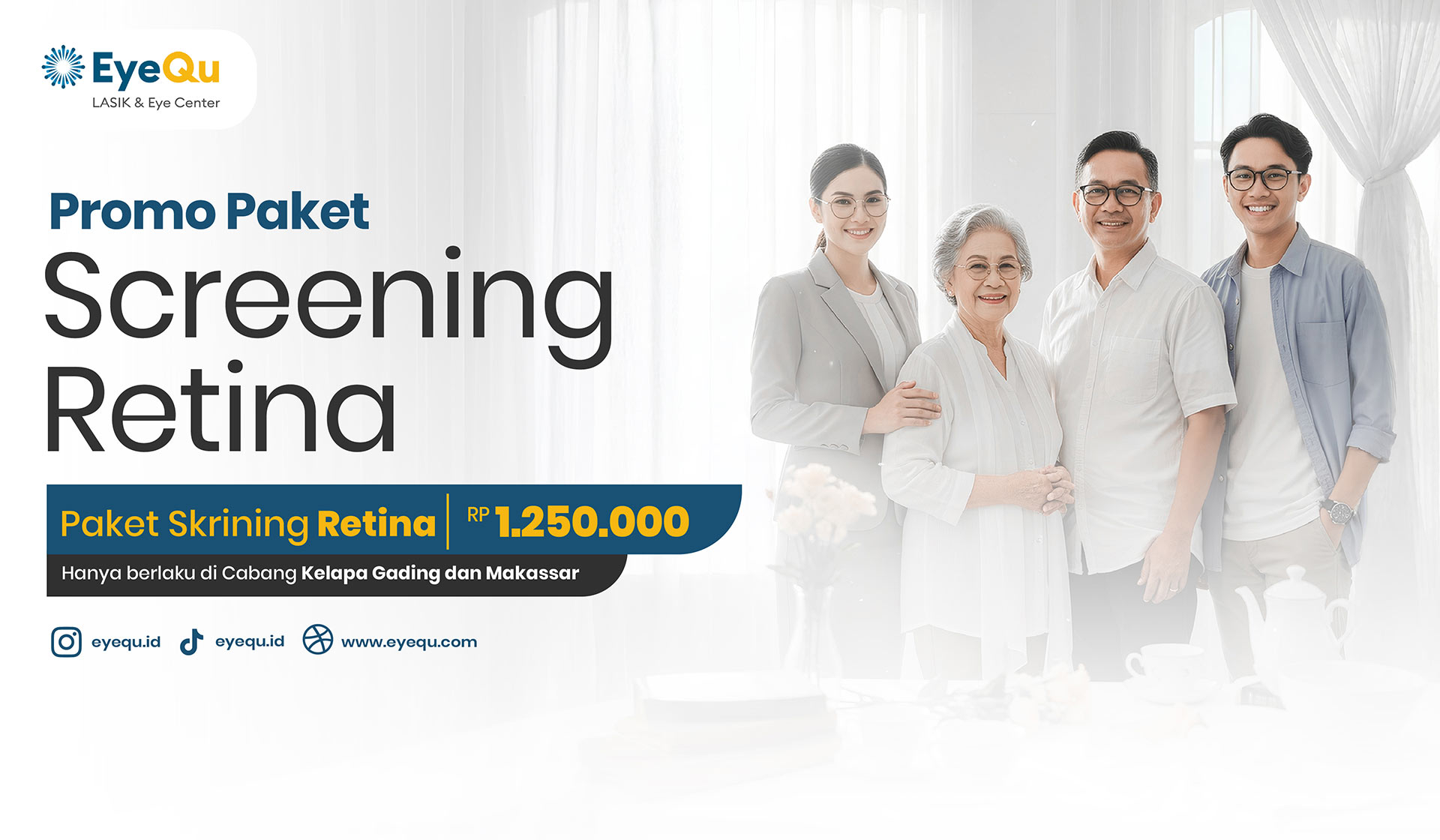 Promo Paket Skrining Retina Rp 1.250.000